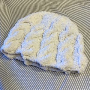 Ivory knit beanie